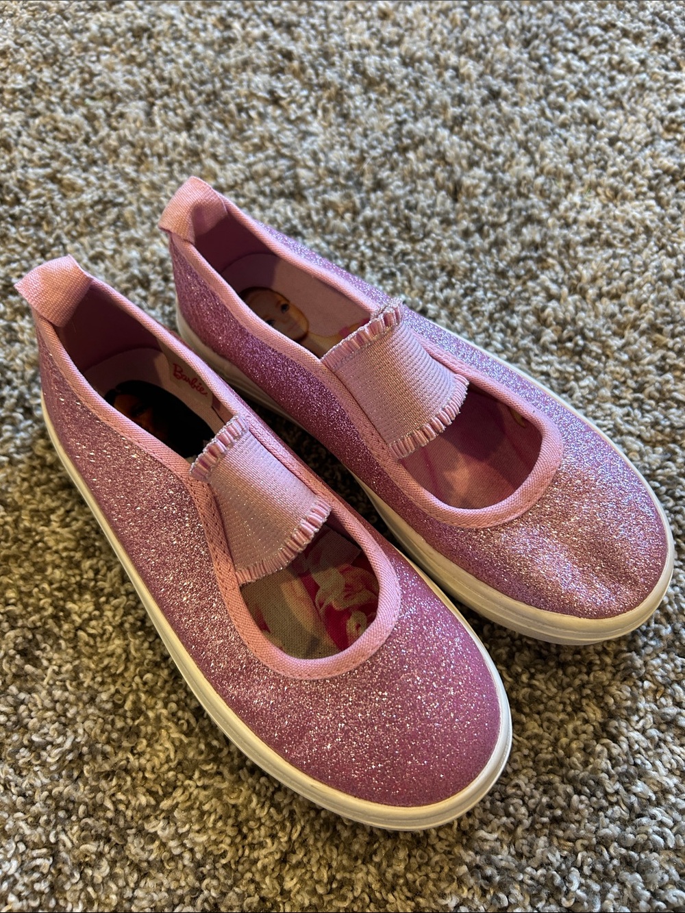 H&M Pink Glitter Slip-On Sneakers for Kids